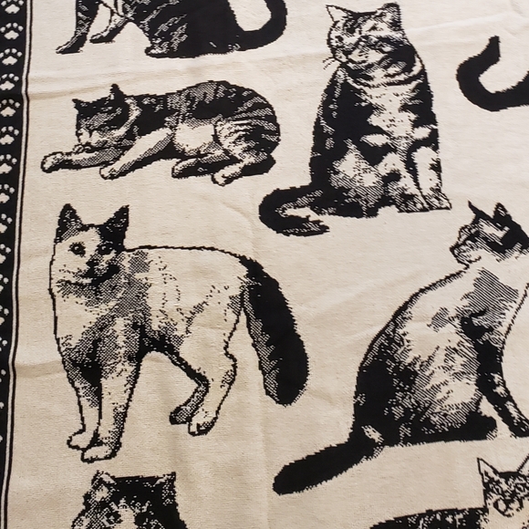 Cat Tapestry Blanket Vintage - Picture 2 of 6